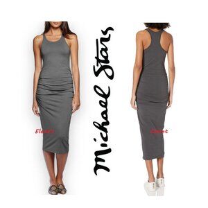 MICHAEL STARS RACERBACK MIDI DRESS sz S